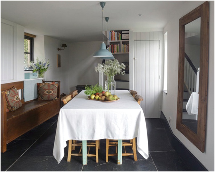 Desain ruang makan dan dapur minimalis kecil mewah biasa sederhana