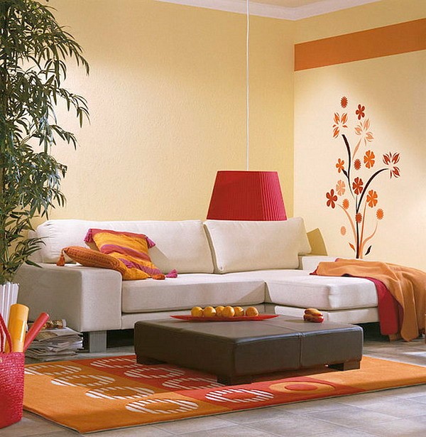 Modern Ide Desain Wallpaper Dinding Ruang Tamu Minimalis Kecil Simple Motif Bunga Elegan Mempesona Cantik Mewah Terbaru