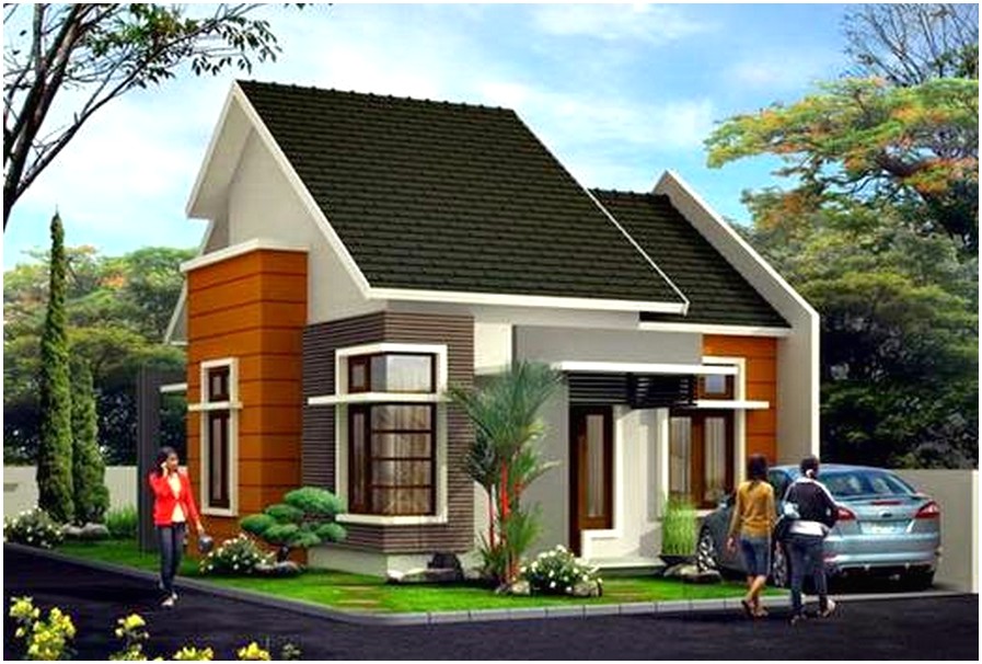 Mempesona model desain rumah minimalis 1 lantai mewah nyaman elegan modern tampak depan
