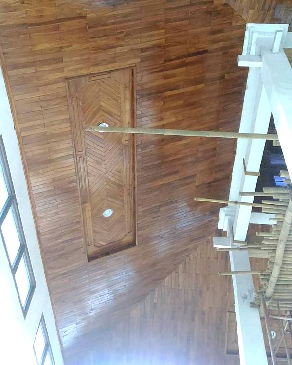 Model Plafon Triplek Kayu Jati