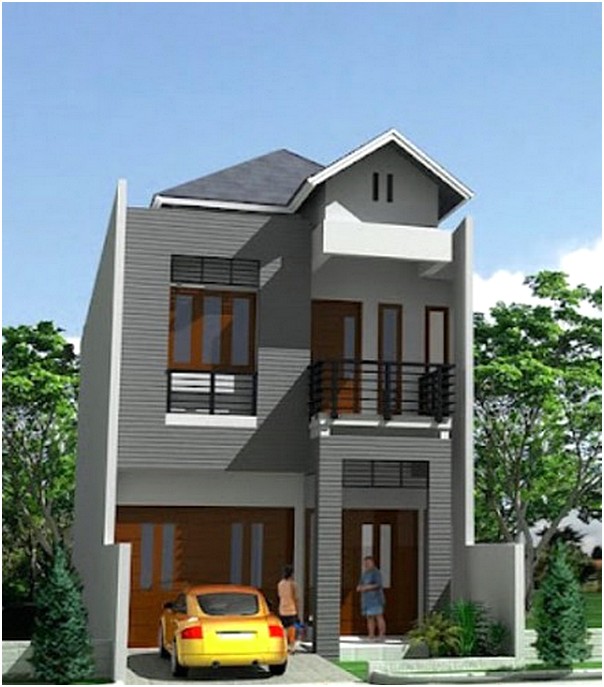 Model Desain Rumah Minimalis 2 Lantai Modern Type 45 Terbaru
