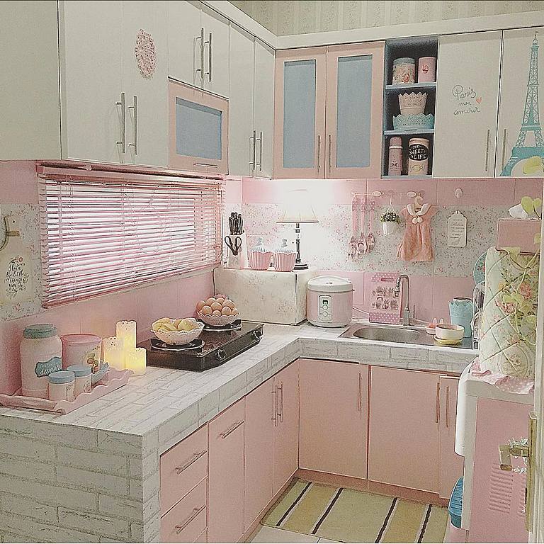 Desain Dapur Shabby Chic Terbaru