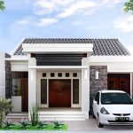 Desain Rumah Minimalis Type 36 Dengan Model Teras Batu Alam