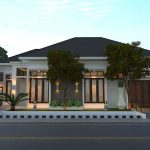 Model Rumah Minimalis Mewah Dengan Gaya Modern 1 Lantai Tampak Depan