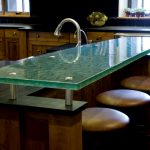 Model Meja Dapur Kaca Minimalis