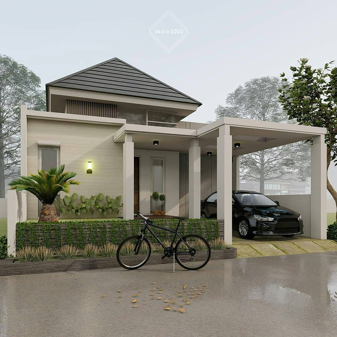 Desain Rumah Minimalis 1 Lantai Tampak Depan