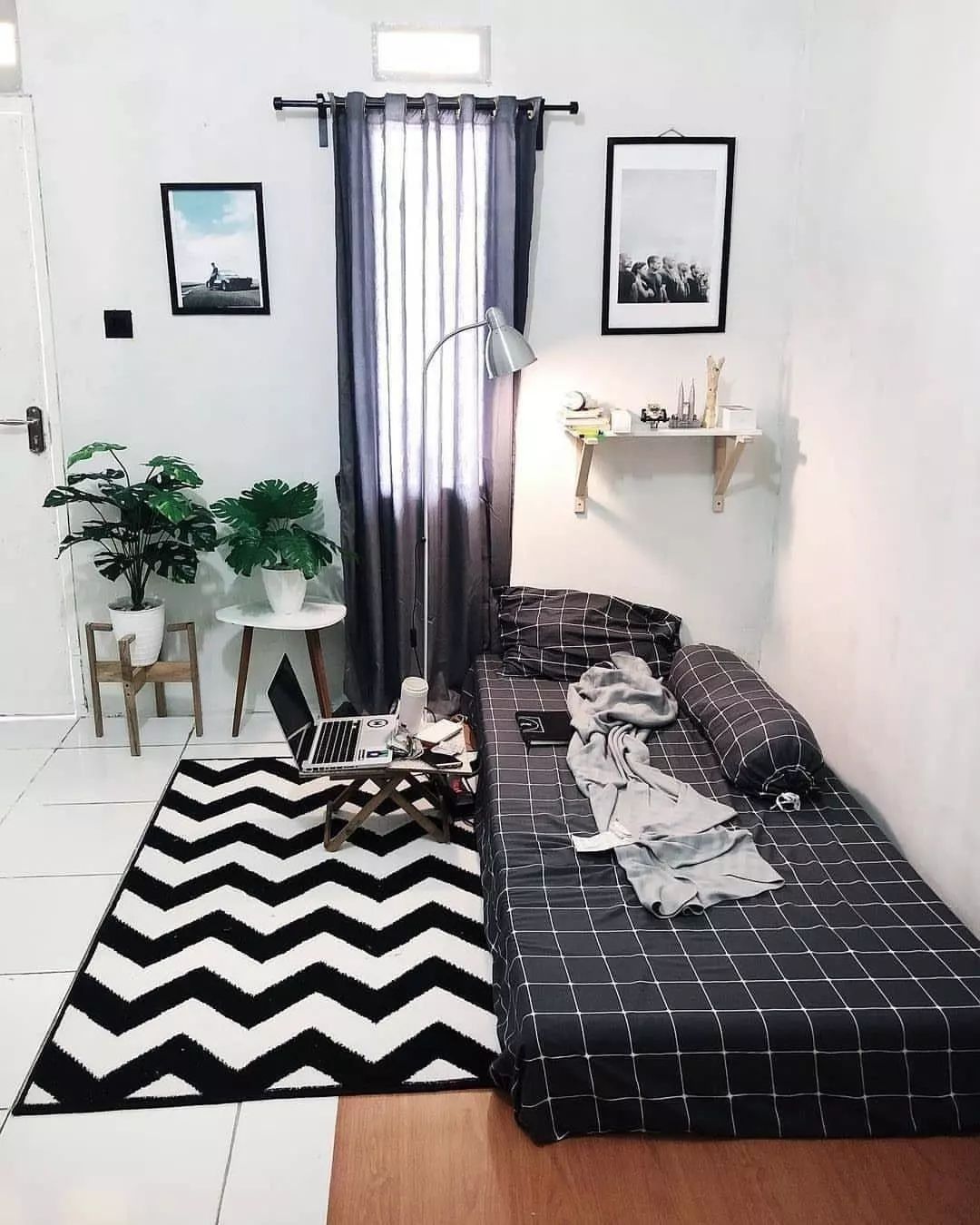 kasur double ukuran 120x200 warna hitam putih