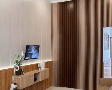 Desain PVC Dinding Ruang Tamu Minimalis Terbaru